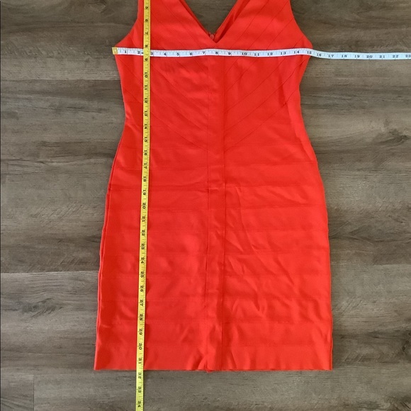 ❤️BB Dakota Clementine Banded Hudson Bodcon Dress Small Orange - Picture 11 of 11